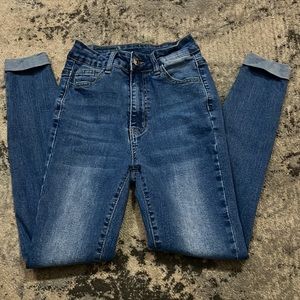 High Waist Skinny Jeans - Size: XS (2)